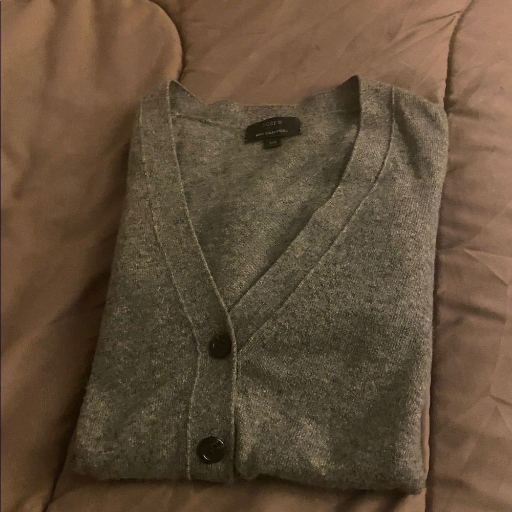J. Crew Charcoal cashmere Sweater size extra extra small